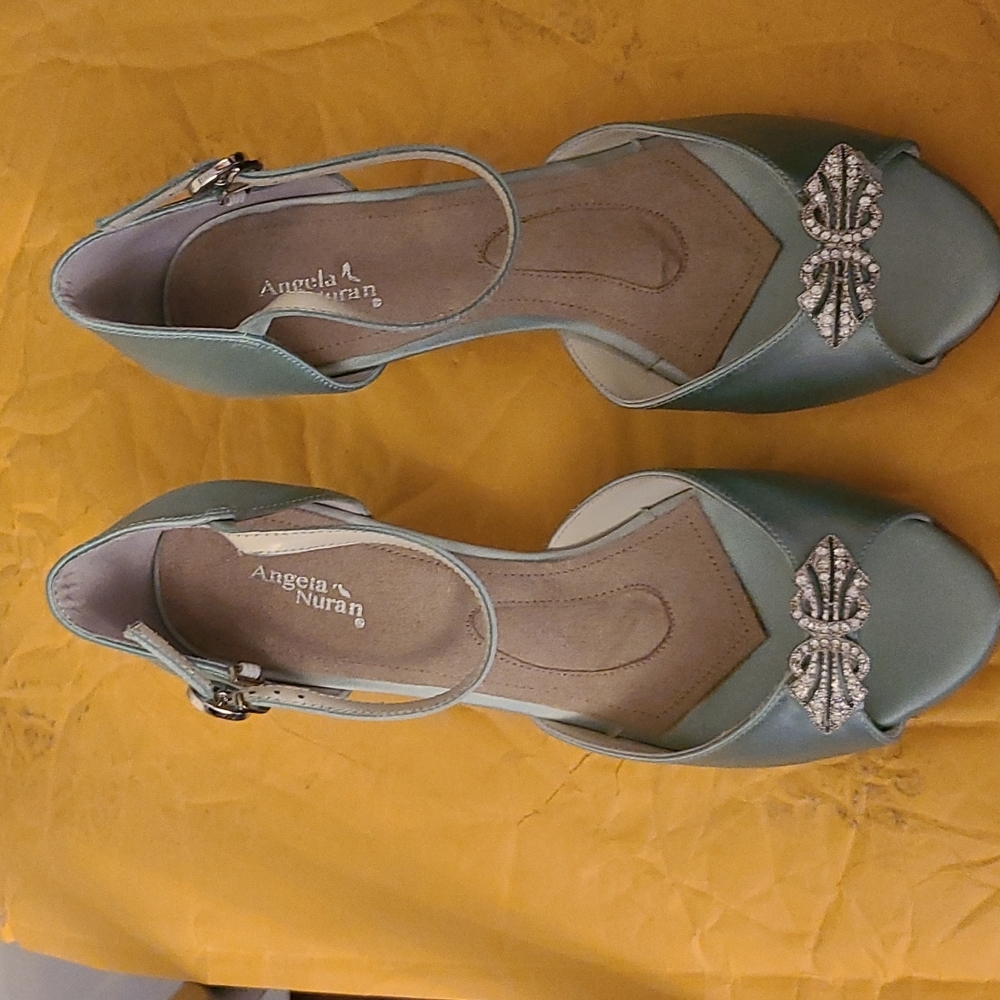 Angela Nuran Vintage Silk Wedding Shoes